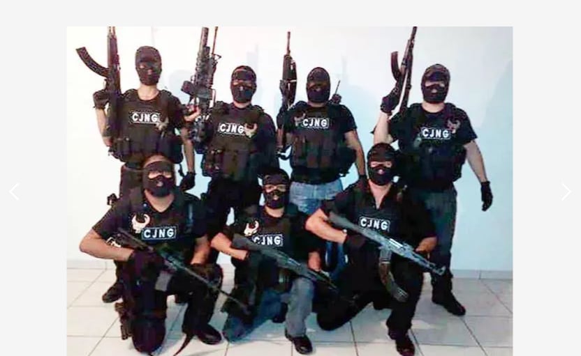 Hitmen of the Jalisco New Generation Cartel, CJNG.  (DEA).