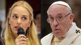 Tintori: "Posición del papa frente a Venezuela es inaceptable"