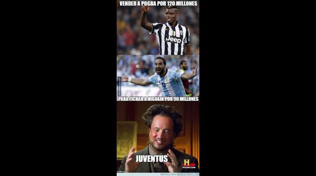 Gonzalo Higuaín protagonista de memes por pase a la Juventus - 9