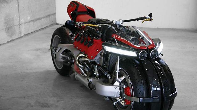 Lazareth LM 487: Una moto con motor V8 de Maserati [FOTOS] - 2