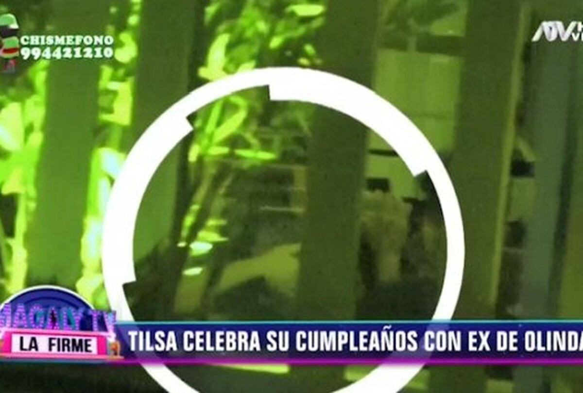 Tilsa Lozano nuevamente captada junto al "ex" de Olinda Castañeda. (Imagen: ATV)