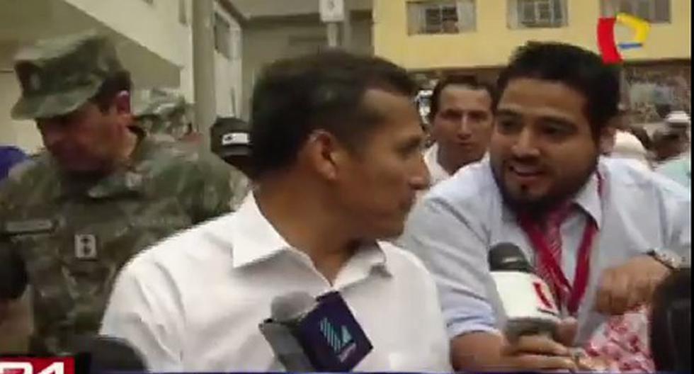 Ollanta Humala pierde papeles con periodista. (Foto: Captura BDP)