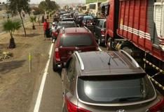 Desbloquean la carretera Panamericana Sur a la altura de Pucusana