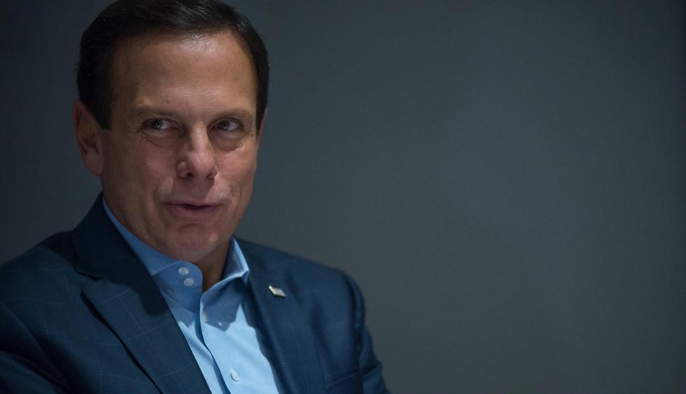 El gobernador del estado de Sao Paulo, Joao Doria, habla en entrevista con EFE, el viernes 27 de marzo de 2020. (EFE/ Debora Klempous).