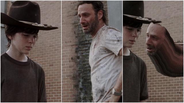 Cuando "The Walking Dead" llegue a su fin, lo ocurrido en el episodio 3x04 jamás será olvidado. Captura: AMC.