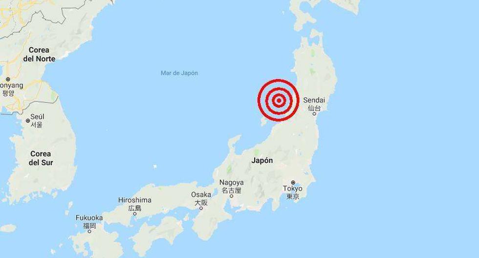 El movimiento sísmico tuvo lugar cerca de la región de Niigata. (Captura)