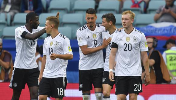 Una joven Alemania debutó con victoria sobre Australia, que le generó problemas, en duelo por el Grupo B de la Copa Confederaciones. (Foto: Reuters)