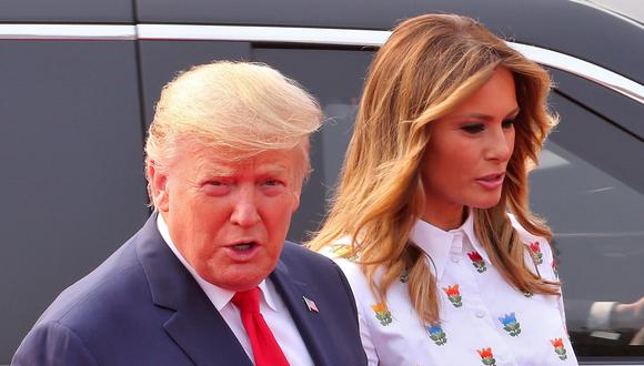 Donald Trump y su esposa Melania durante su visita oficial a la India. (REUTERS/Altaf Hussain).