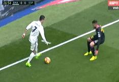 Real Madrid vs Espanyol: Cristiano Ronaldo destruyó a rival con alucinante elástica