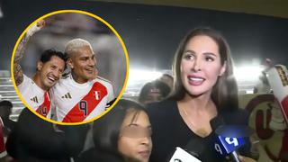 Ana Paula y su emoción tras el gol de Paolo Guerrero con la selección peruana: “Estoy muy feliz” 