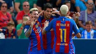 Barcelona aplastó 5-1 a Leganés con anotaciones de la 'MSN'