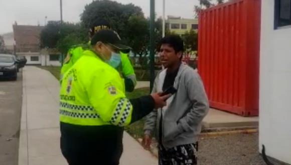 En febrero de este año, Ramírez Pérez fue detenido por agredir a un sereno que le pidió que no se drogue en un parque. (Foto: Municipalidad de Surco)