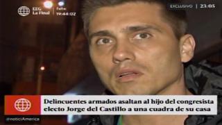 Surco: hijo de Jorge del Castillo asaltado por sujetos armados