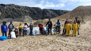 Piura: ciclistas de Paita recogieron 400 kilos de basura y dejaron limpia la playa El Audaz | FOTOS