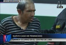 Centro de Lima: un nuevo caso de feminicidio por celos