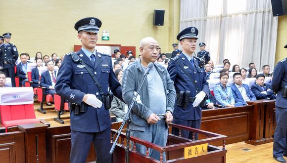 Gao Chengyong fue condenado a muerte por el tribunal de la ciudad de Baiyin (China) en marzo de 2018. (Foto: AFP)