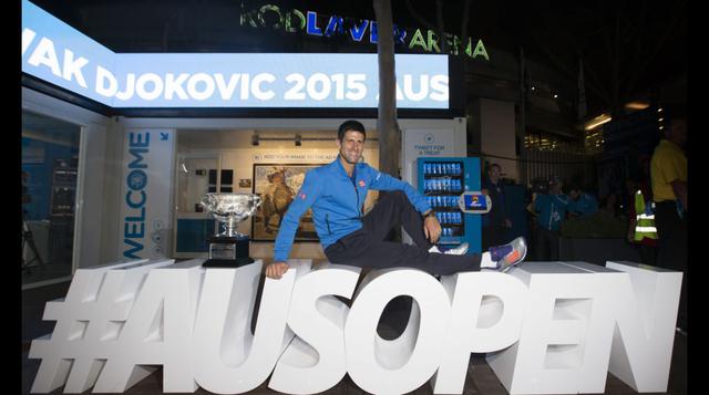 Novak Djokovic y los festejos tras su quinto Australian Open - 8