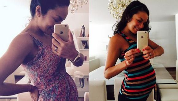 Twitter: Adriana Zubiate está a dos semanas de ser madre