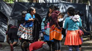 Indígenas desplazados acampan en Bogotá para protestar contra gobierno local