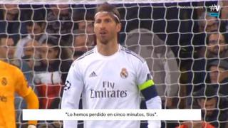 Sergio Ramos reclamó a sus compañeros tras recibir el segundo gol: “Lo hemos perdido en cinco minutos, tíos”