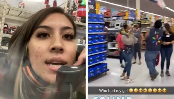 La chica se grabó denunciando las actitudes de algunos compañeros. El insólito momento, captado en un almacén de Texas (EE.UU.), se volvió viral. (Foto: shanaquiapo / TikTok)