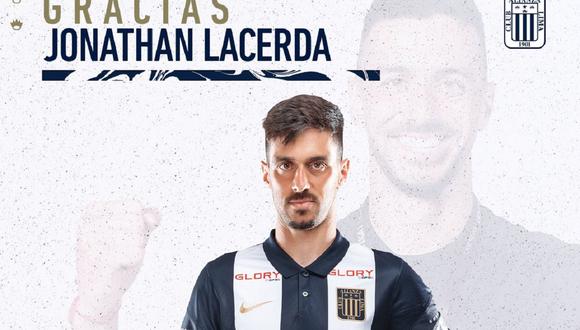 Alianza Lima se despidió de Jonathan Lacerda. (Foto: Captura Tw)