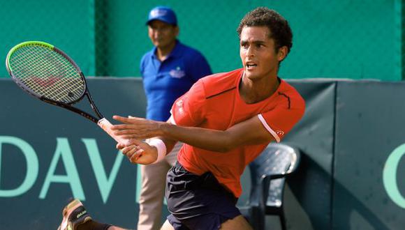 Juan Pablo Varillas adelantó para Perú tras vencer a Murkel de Bolivia. (Foto: IPD)