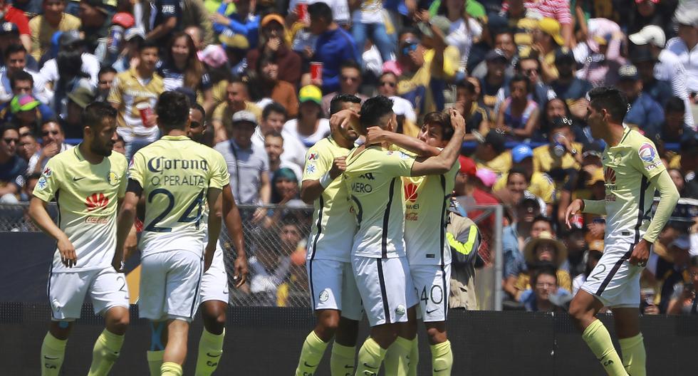 Pumas vs América se vieron en el Estadio Olímpico Universitario por la Liga MX. (Foto: Getty Images)