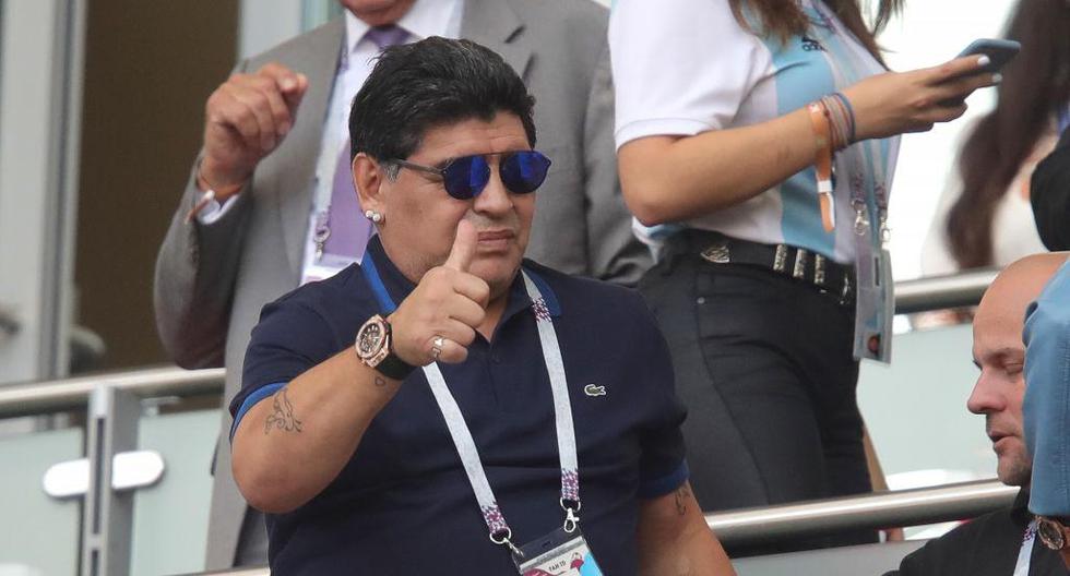 Diego Maradona opinó sobre la presencia de Kylian Mbappé en la eliminación de Uruguay. | Foto: Getty