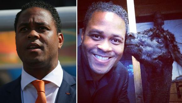 Patrick Kluivert y su curioso selfie con una alpaca