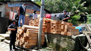 San Martín: más de 2500 pies tablares de madera ilegal fueron incautados en provincia de Tocache