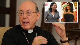 Cardenal Cipriani envió saludo de cumpleaños a Nadine Heredia y Keiko Fujimori