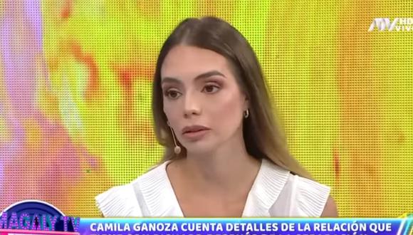 Camila Ganoza, expareja de Richard Acuña y madre de su hija, salió al frente para contar detalles de su pasada relación. (Foto: Captura de video)