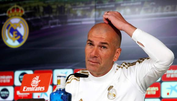 Zinedine Zidane completó la convocatoria de Real Madrid con un futbolista de la filial. (Foto: EFE)