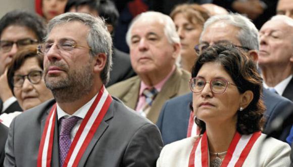 Piero Corvetto y Carmen Velarde son jefes de la ONPE y Reniec respectivamente. (Foto: Difusión)