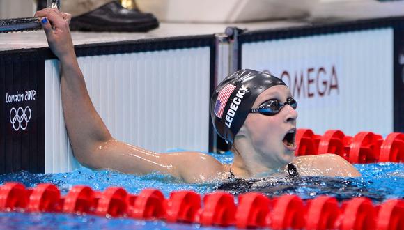 Katie Ledecky logra boletos para Tokio en 200m y 1.500m libres. (Foto: AFP)