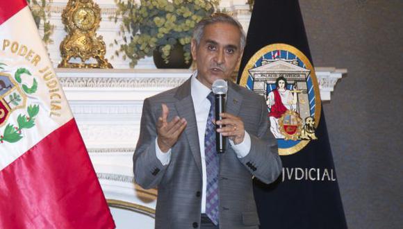 El presidente del Poder Judicial, Duberlí Rodríguez, se expresó en contra de ampliar los alcances de la pena de muerte en el Perú. (Foto: Archivo El Comercio)