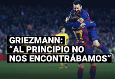 Griezmann reconoce las razones por las cuales no pudo conectarse con Lionel Messi en Barcelona