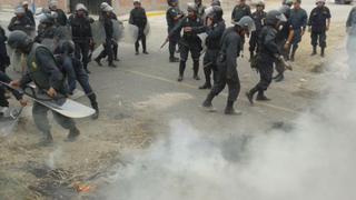 Pobladores protestaron contra proyecto Tía María en Arequipa