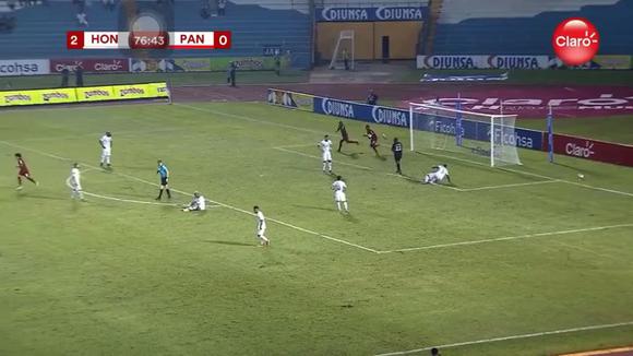 Gol de Cecilio Waterman para el 2-1 de Honduras vs. Panamá en las Eliminatorias. (Fuente: TCV)