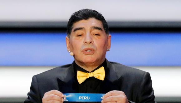 Diego Maradona habló sobre la selección peruana y el duelo ante Francia en el Mundial de Rusia 2018. (Foto: EFE)