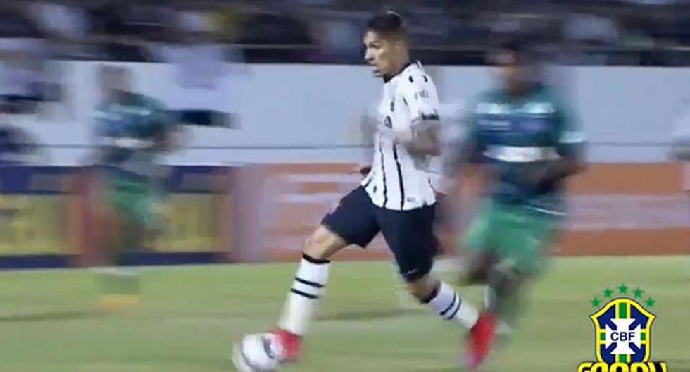 Corinthians: Paolo Guerrero jugó todo el partido. (Foto: Captura)
