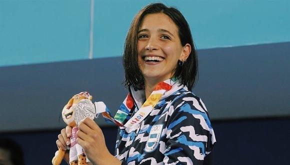 Delfina Pignatiello anunció que se retira de la natación profesional a los 22 años. (Foto: EFE)