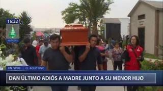 El Agustino: familiares y vecinos dan el último adiós a Jesica Tejeda junto a su hijo | VIDEO