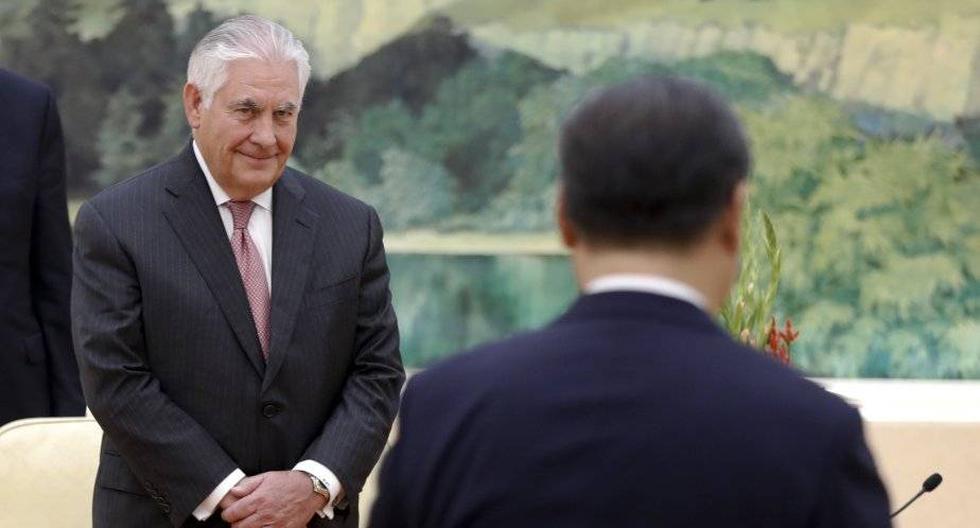 Rex Tillerson dijo en China que "estamos sondeando" la voluntad del régimen norcoreano sin imaginar lo que diría el presidente Donald Trump. (Foto: EFE)