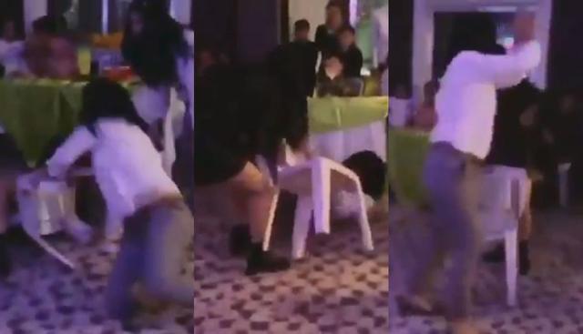En Facebook fue colgado el divertido video en el que dos mujeres se pelean mientras juegan el baile de la silla en México. Los usuarios convirtieron en viral al clip en las redes sociales. (Foto: Captura)