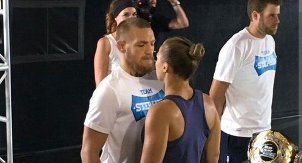 Conor McGregor y Ronda Rousey protagonizan una candente sesión fotográfica por promotora de peleas de MMA | Foto: UFC