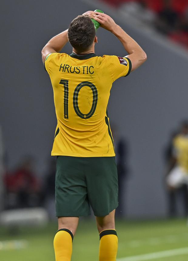 Ajdin Hrustic anotó el gol de la victoria de Australia sobre Emiratos Árabes Unidos | Foto: EFE