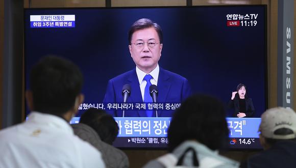 Moon Jae-in, presidente de Corea del Sur. (AP Photo/Ahn Young-joon).
