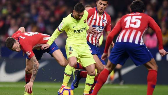 Barcelona vs. Atlético de Madrid EN VIVO ONLINE: con Messi, jugarán este sábado por la Liga española. (Foto: EFE)